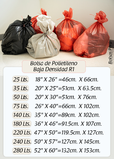 bolsas para basura - bolsas negras